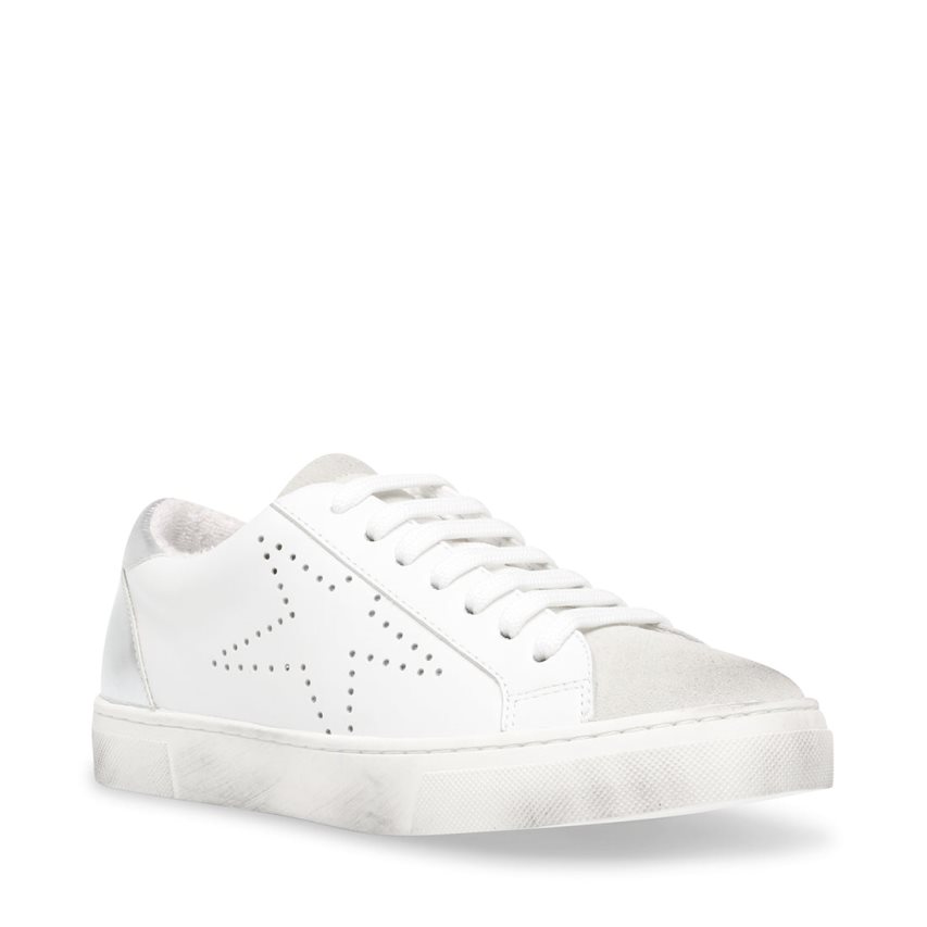 White Steve Madden Rezza Women's Sneakers | PH 0261DP16